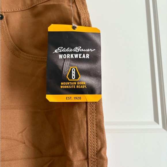 EDDIE BAUER Workwear Rugged Canvas Pants 38 x 32 Ballistic Duck 100% Cotton - Picture 6 of 10